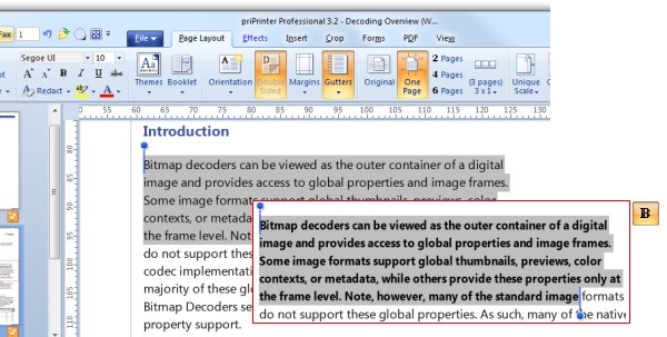 priPrinter 文字加粗